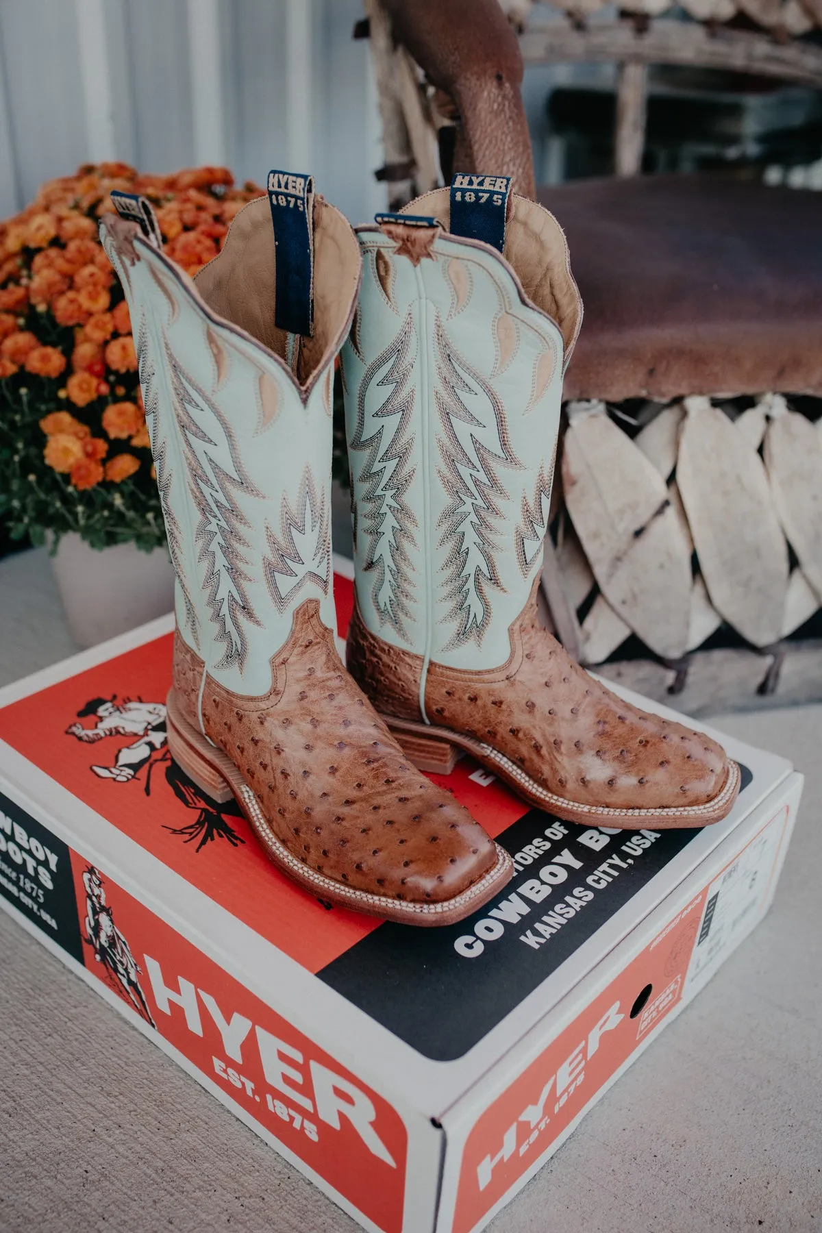13" Hyer Women's Harper Ostrich Boots (Sizes 5.5-10 B Width)