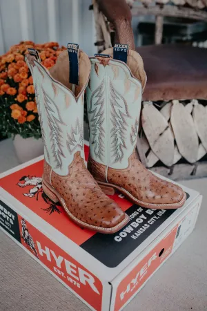 13" Hyer Women's Harper Ostrich Boots (Sizes 5.5-10 B Width)