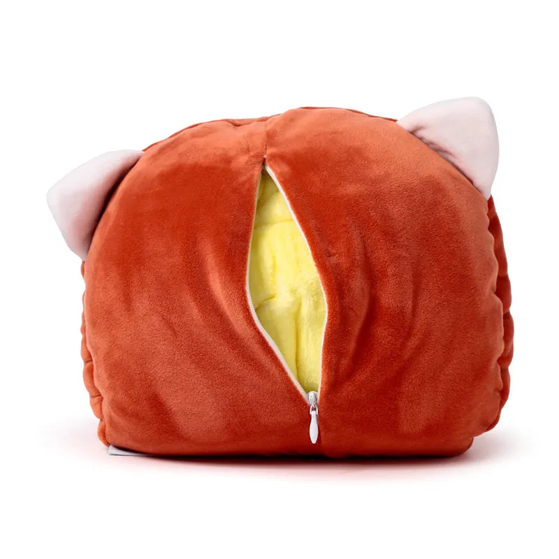 2-in-1 Blankeazzz Plush Toy & Travel Blanket - Adoramals Ru the Red Panda