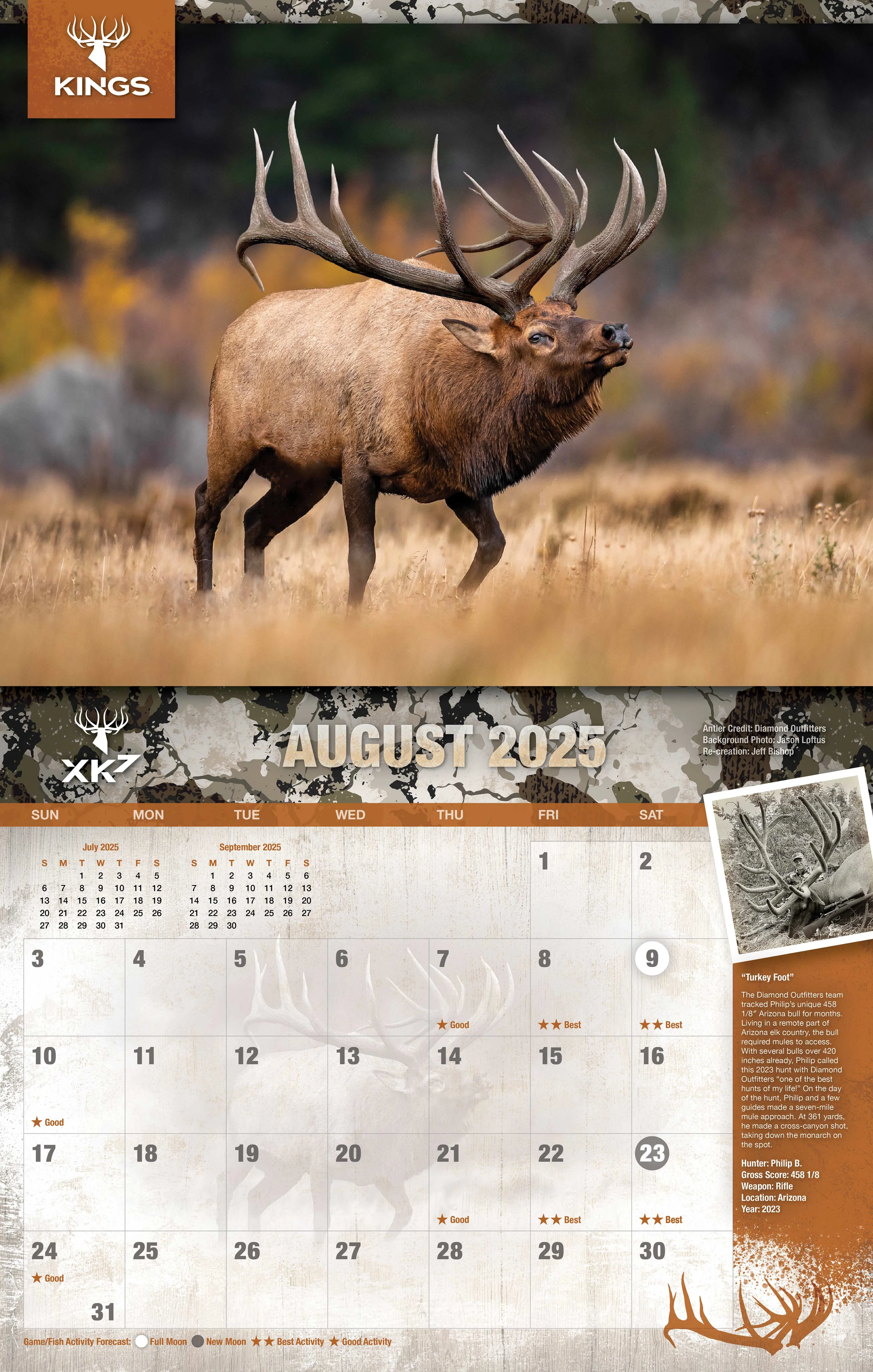 2025 Kings Bucks & Bulls Calendar