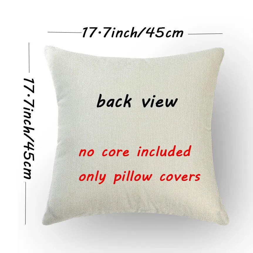 4-Piece Outdoor Patio Throw Pillow Set Covers Summer Spring Garden Flower Print Décor Outdoor Furniture Swing Seat Bench Chair Deck Pillows