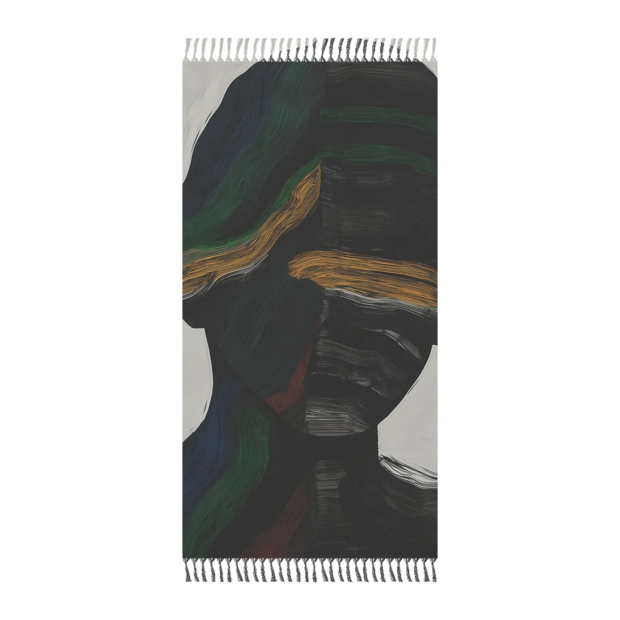 Abstract Duality Vibrant Flow Beach Towel