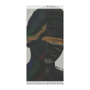 Abstract Duality Vibrant Flow Beach Towel