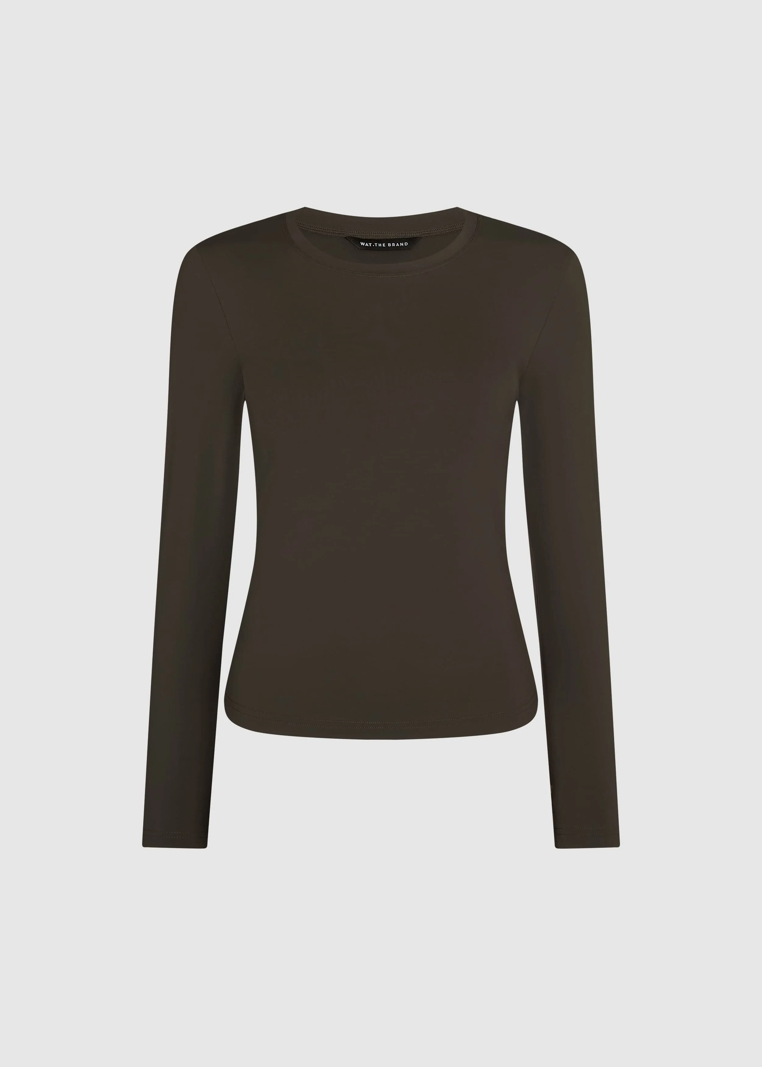 ACTIVE SCULPT LONG SLEEVE TOP - COCOA BEAN
