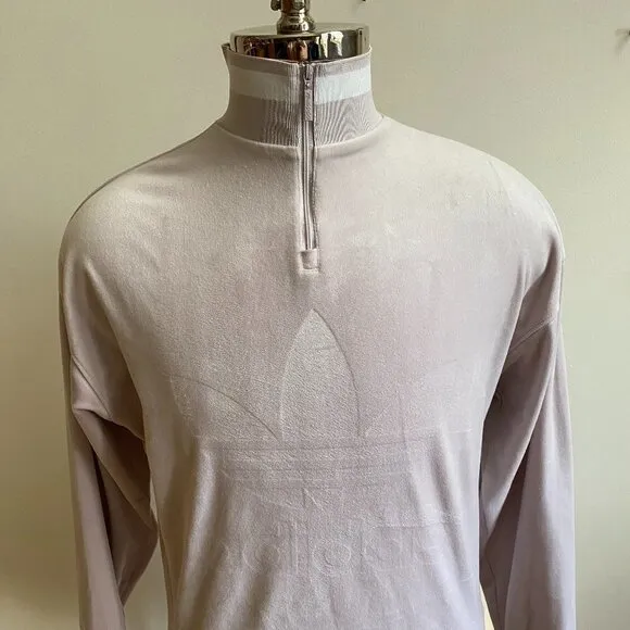 Adidas Original BNWOT Ice purple velvour Xsmall pullover quarter zip