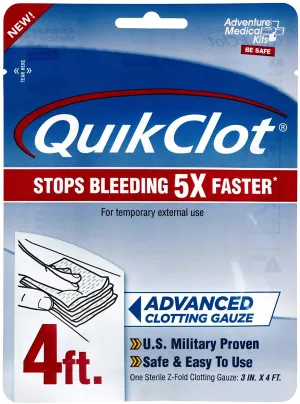 Advanced Medical Kit QuikClot Gauze 3 inch x 4 foot