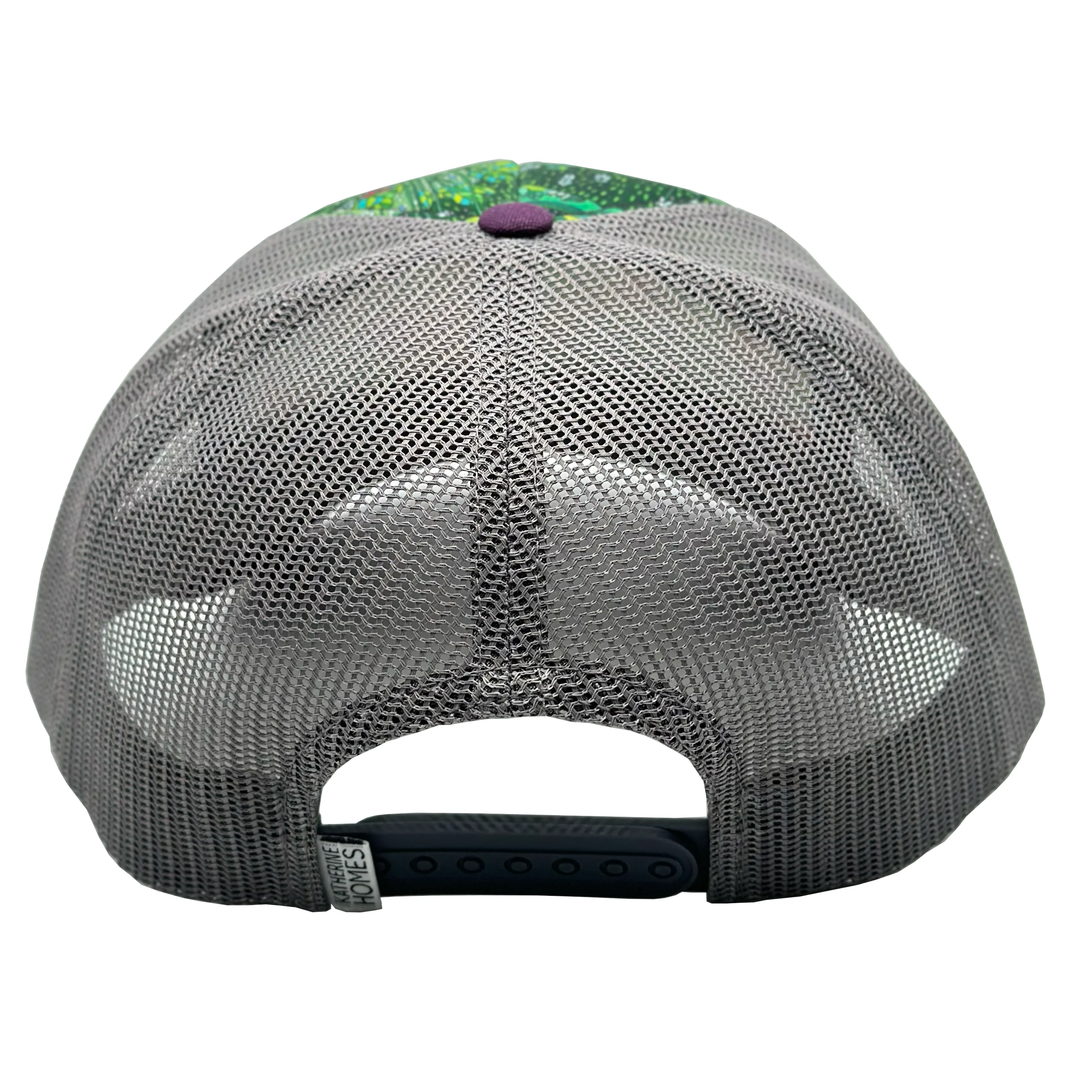 American Basin Wildflowers | Trucker Hat | 100% Organic Cotton Wine Brim   100% Recycled Grey Mesh