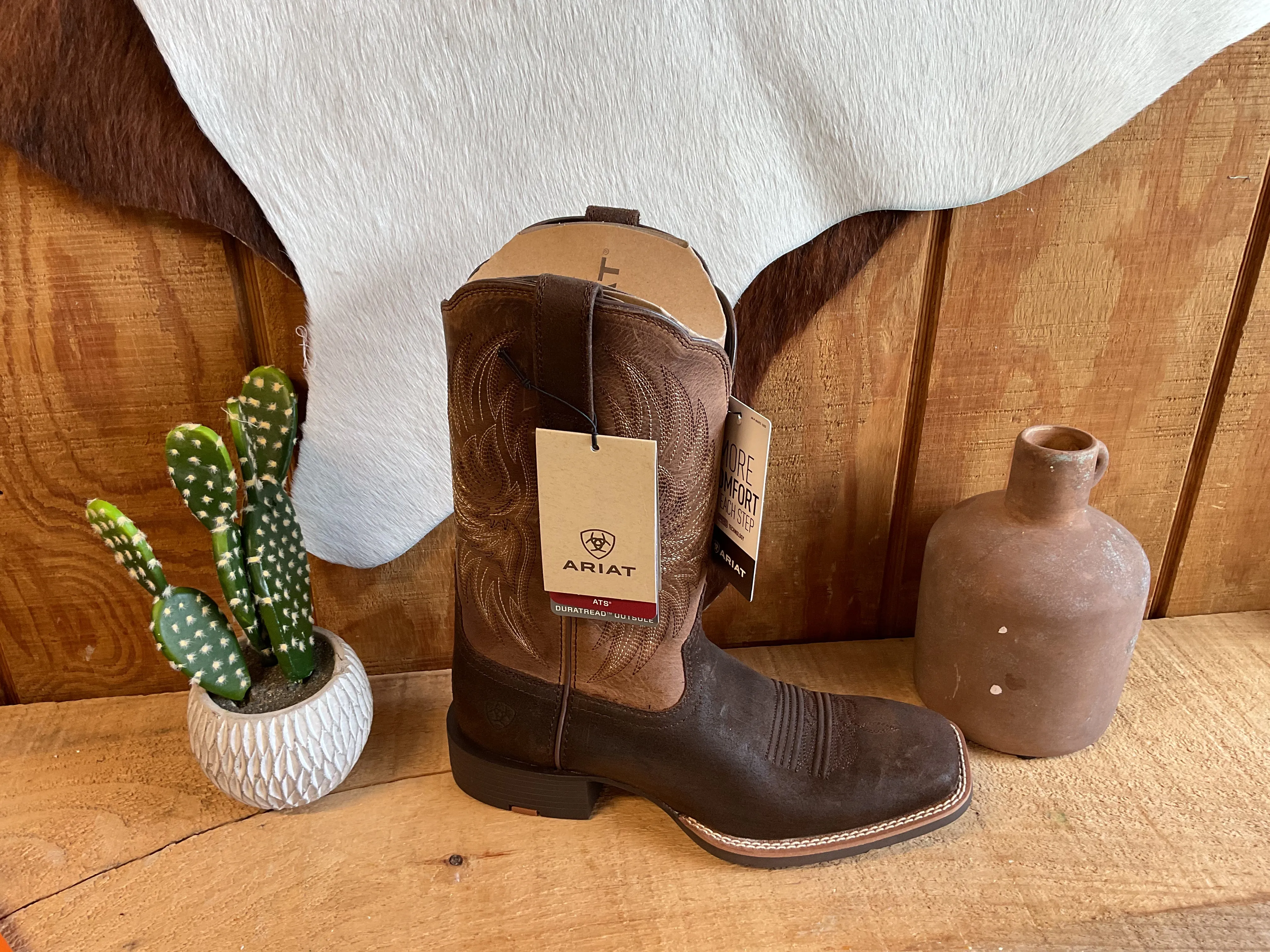 Ariat Men's Sport Rider Cowboy Boots-Aged Smokehouse