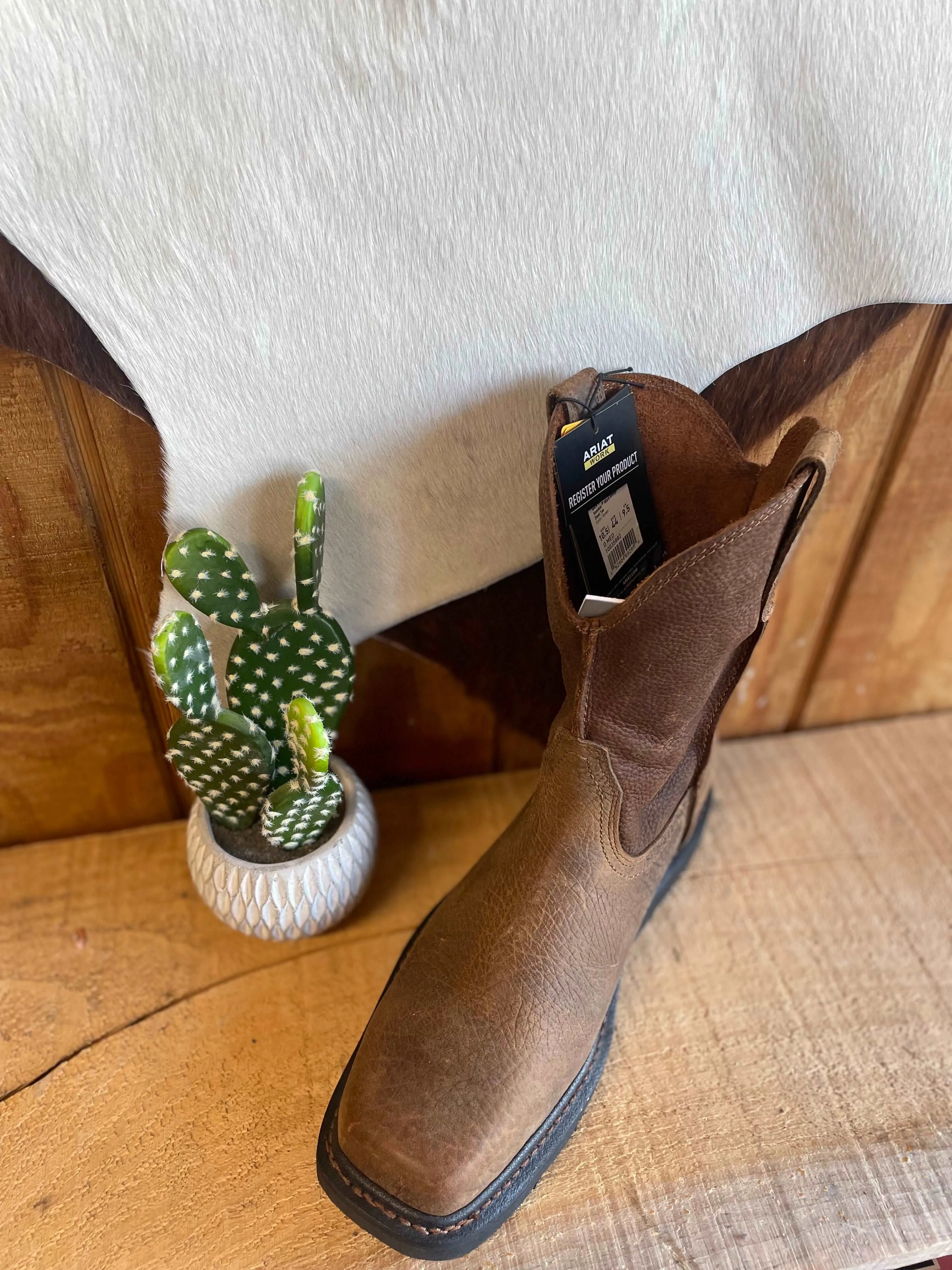 Ariat Mens Square Toe Rambler/Earth-Brown