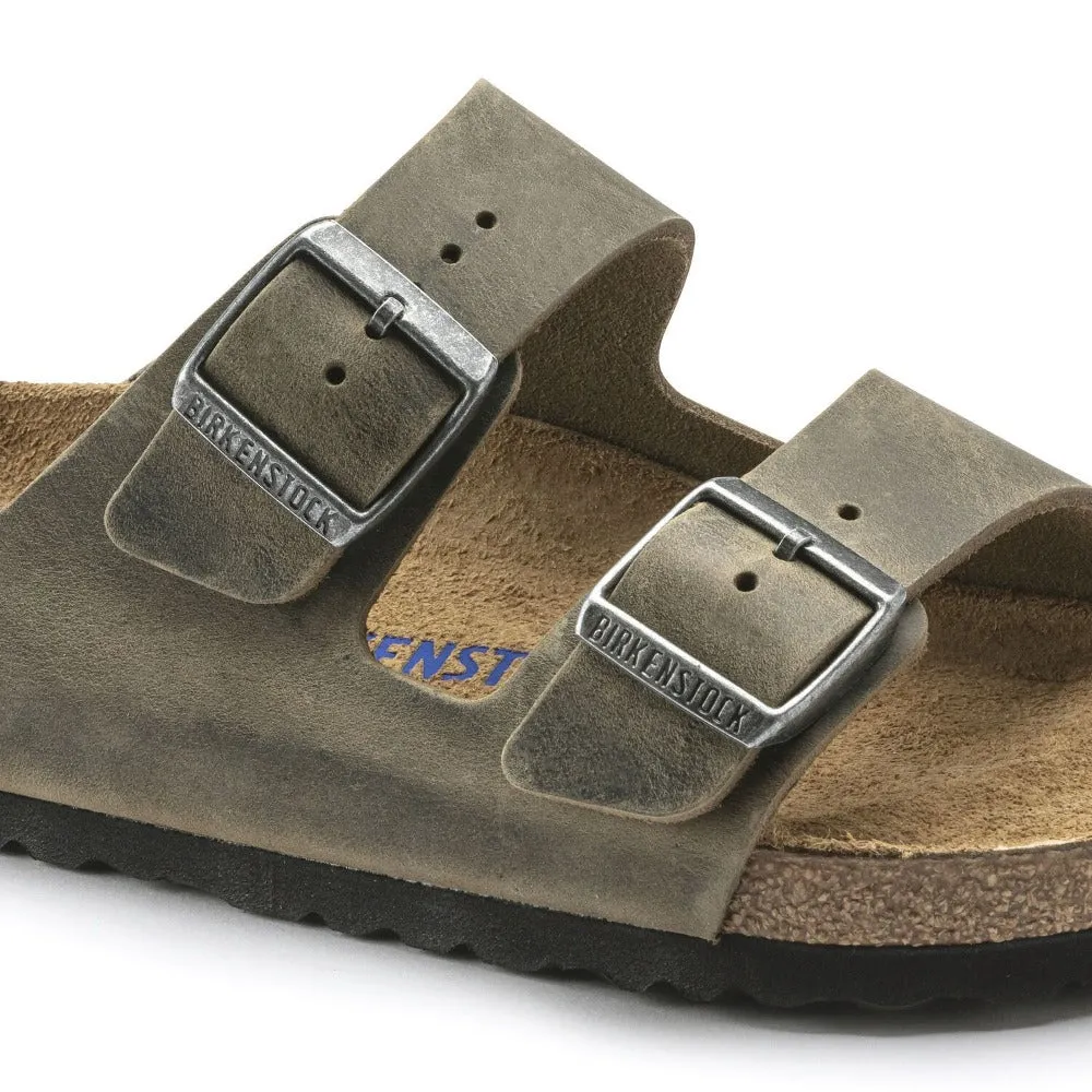 Arizona Soft - Faded Khaki Oiled Leather||Arizona assise plantaire souple - Cuir huilé Kaki défraîchi