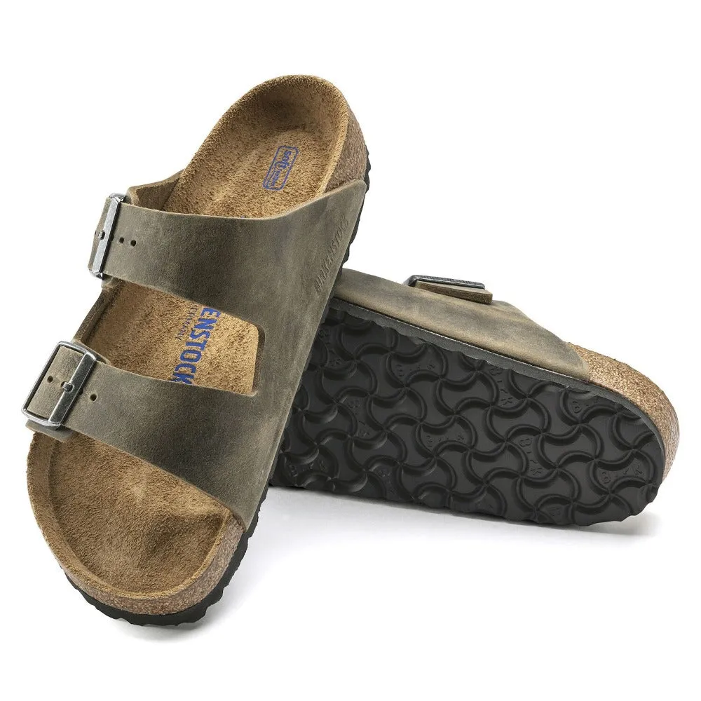 Arizona Soft - Faded Khaki Oiled Leather||Arizona assise plantaire souple - Cuir huilé Kaki défraîchi