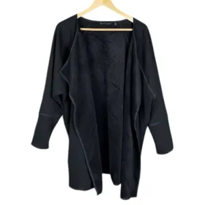 ATHLETA Cozy Karma Wrap Cardigan Sweatshirt Reversible Black Size Small