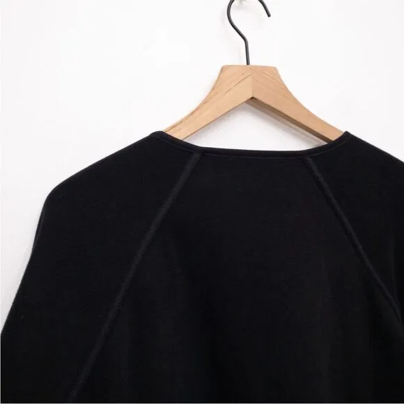 ATHLETA Cozy Karma Wrap Cardigan Sweatshirt Reversible Black Size Small