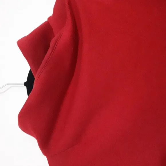Athleta Karma Twist Neck Sweater Pullover Red Women S/ P  cozy Outdoor Casual
