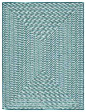 Atlow Aqua/Ivory 5'3" x 7' Rug