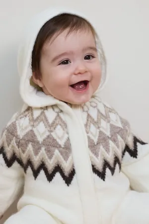 Baby Soft Knitted Lined Christmas Pramsuit