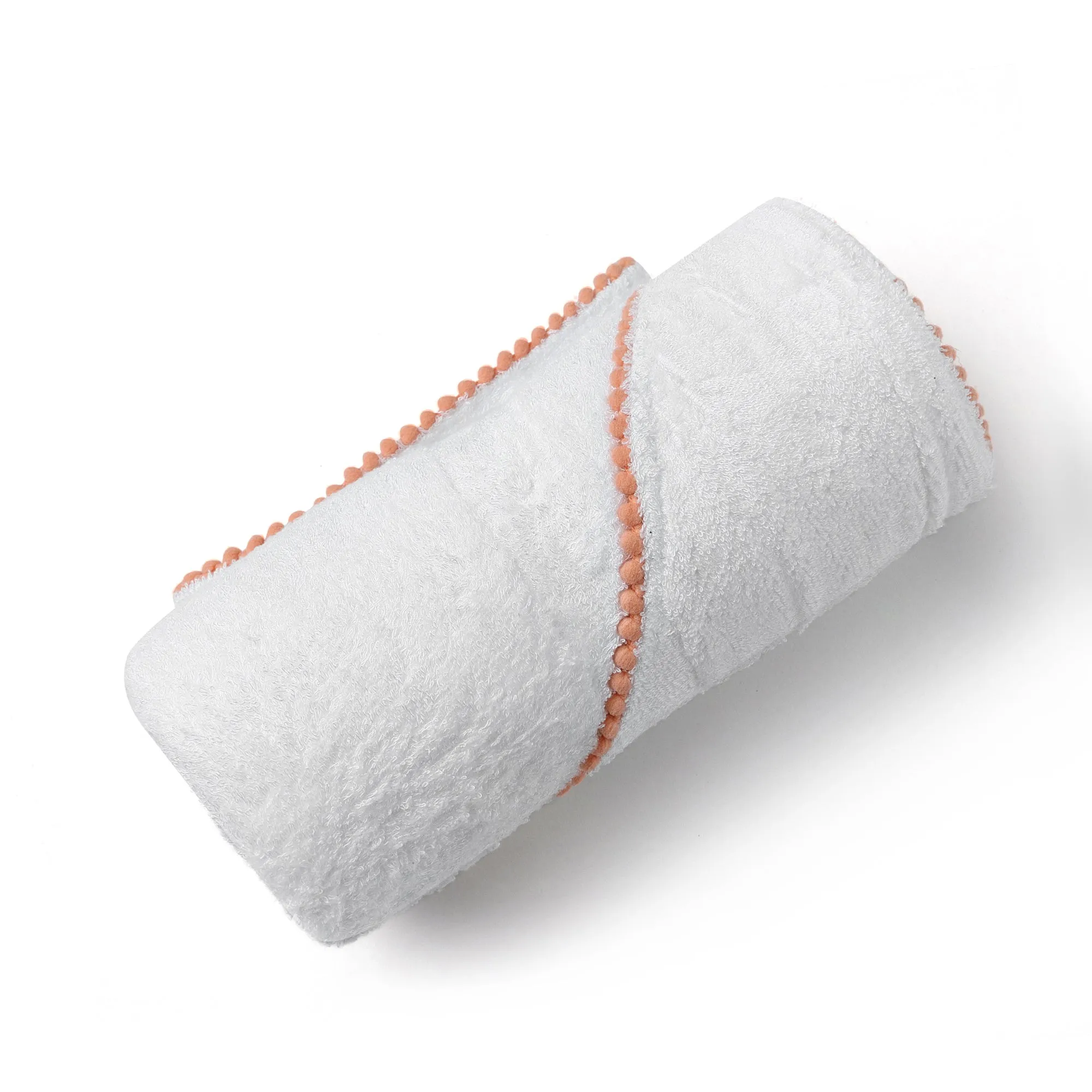 Bamboo Cotton Pom Pom Hoodel Baby Towel