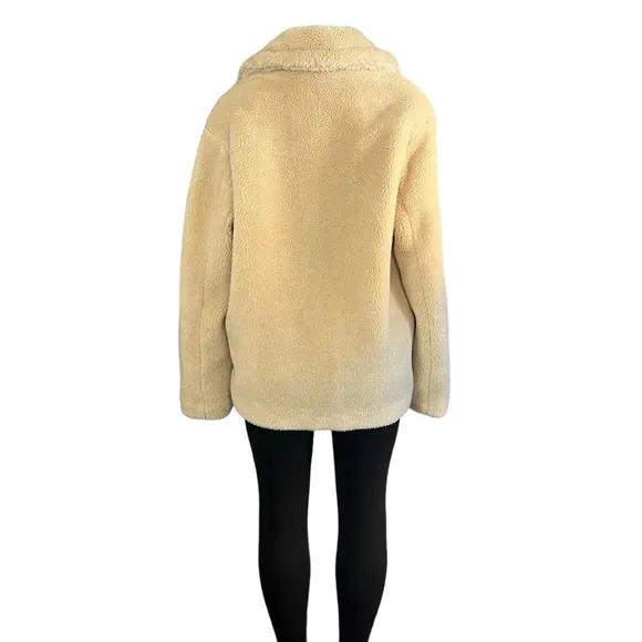 Banana Republic Ivory Sherpa Teddy Coat