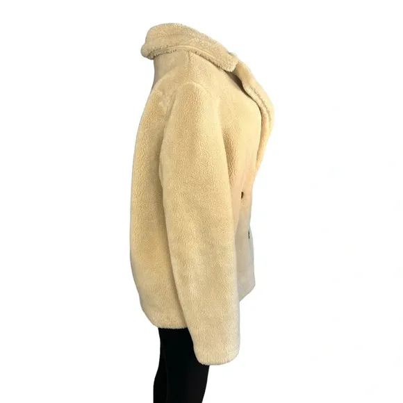 Banana Republic Ivory Sherpa Teddy Coat