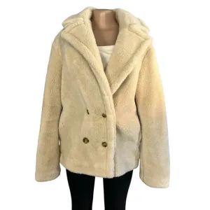 Banana Republic Ivory Sherpa Teddy Coat
