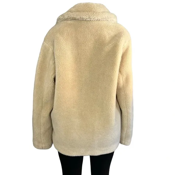 Banana Republic Ivory Sherpa Teddy Coat