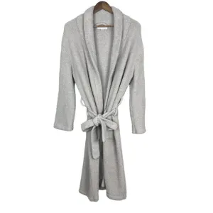Barefoot Dreams 1 Robe Womens Small Beige Cozy Chic Plush Microfiber Long Belted