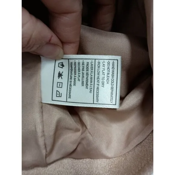 BB Dacota Steve Maden Womens Moto Jacket XXL Beige Faux Suede Streetwear New