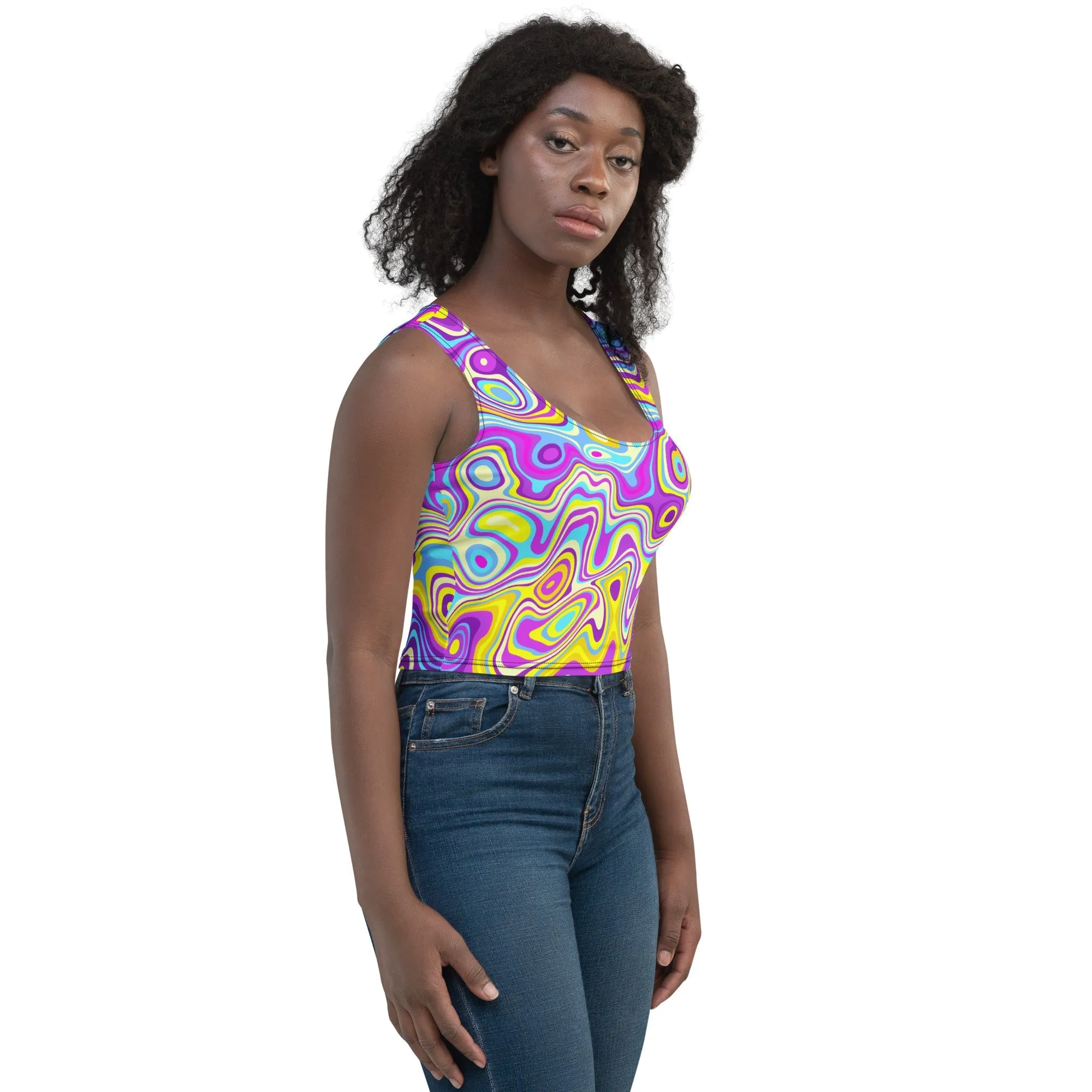 Be Extra! Trippy Glide Crop Top