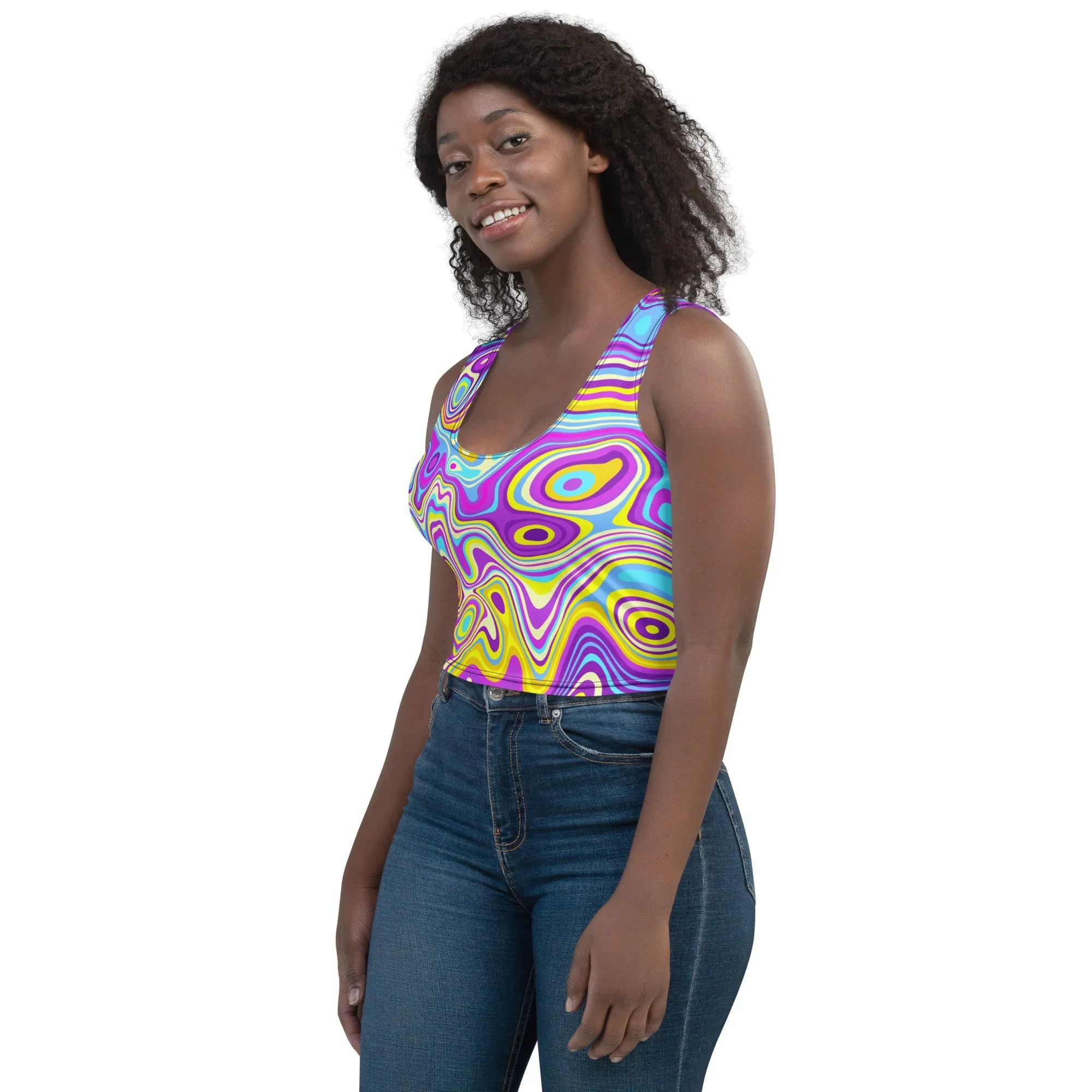 Be Extra! Trippy Glide Crop Top