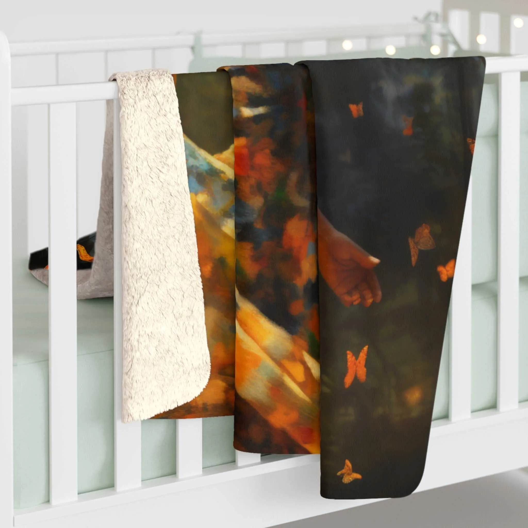Beautiful Woman 2 Sherpa Fleece Blanket