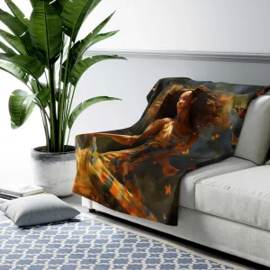 Beautiful Woman 2 Sherpa Fleece Blanket
