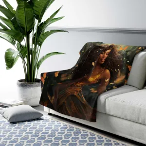 Beautiful Woman Sherpa Fleece Blanket