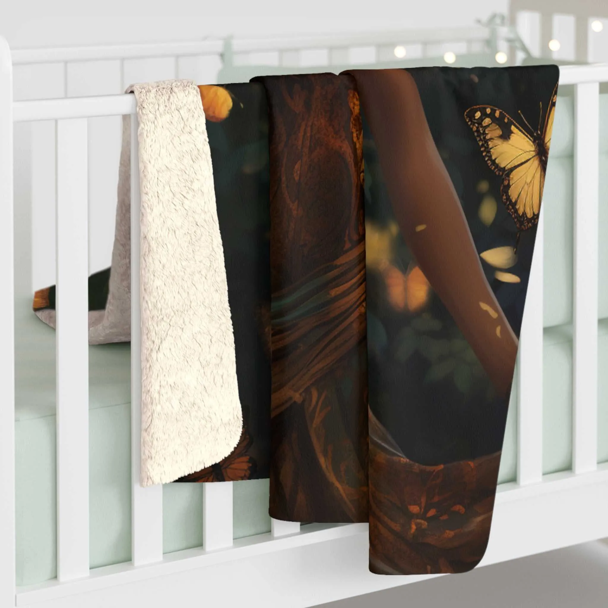 Beautiful Woman Sherpa Fleece Blanket