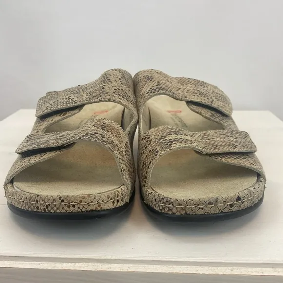 Berkemann Leather Crocodile Sandal Mule