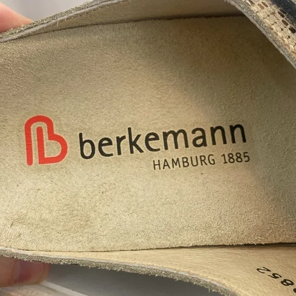 Berkemann Leather Crocodile Sandal Mule