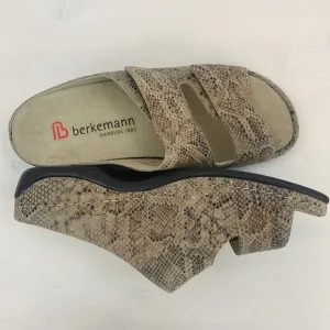 Berkemann Leather Crocodile Sandal Mule