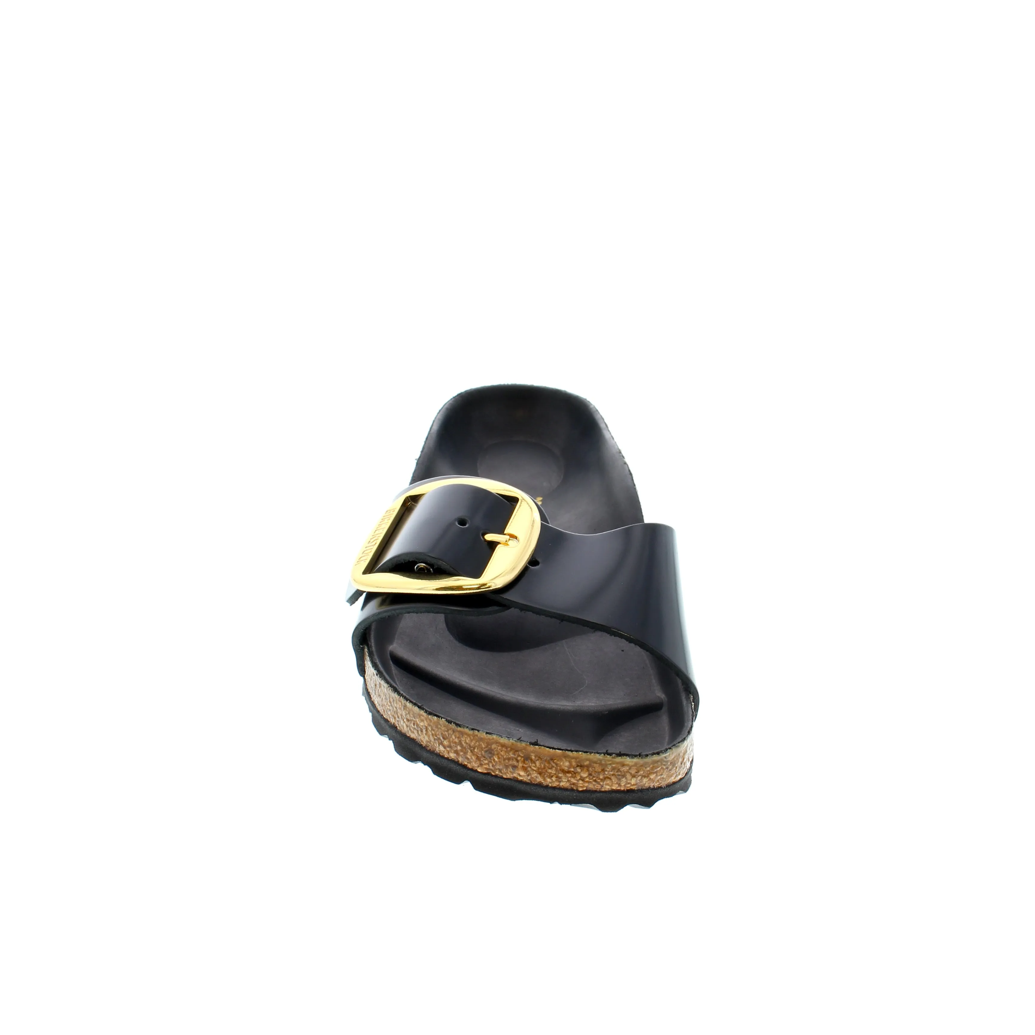 Birkenstock Madrid Big Buckle - Black Shine