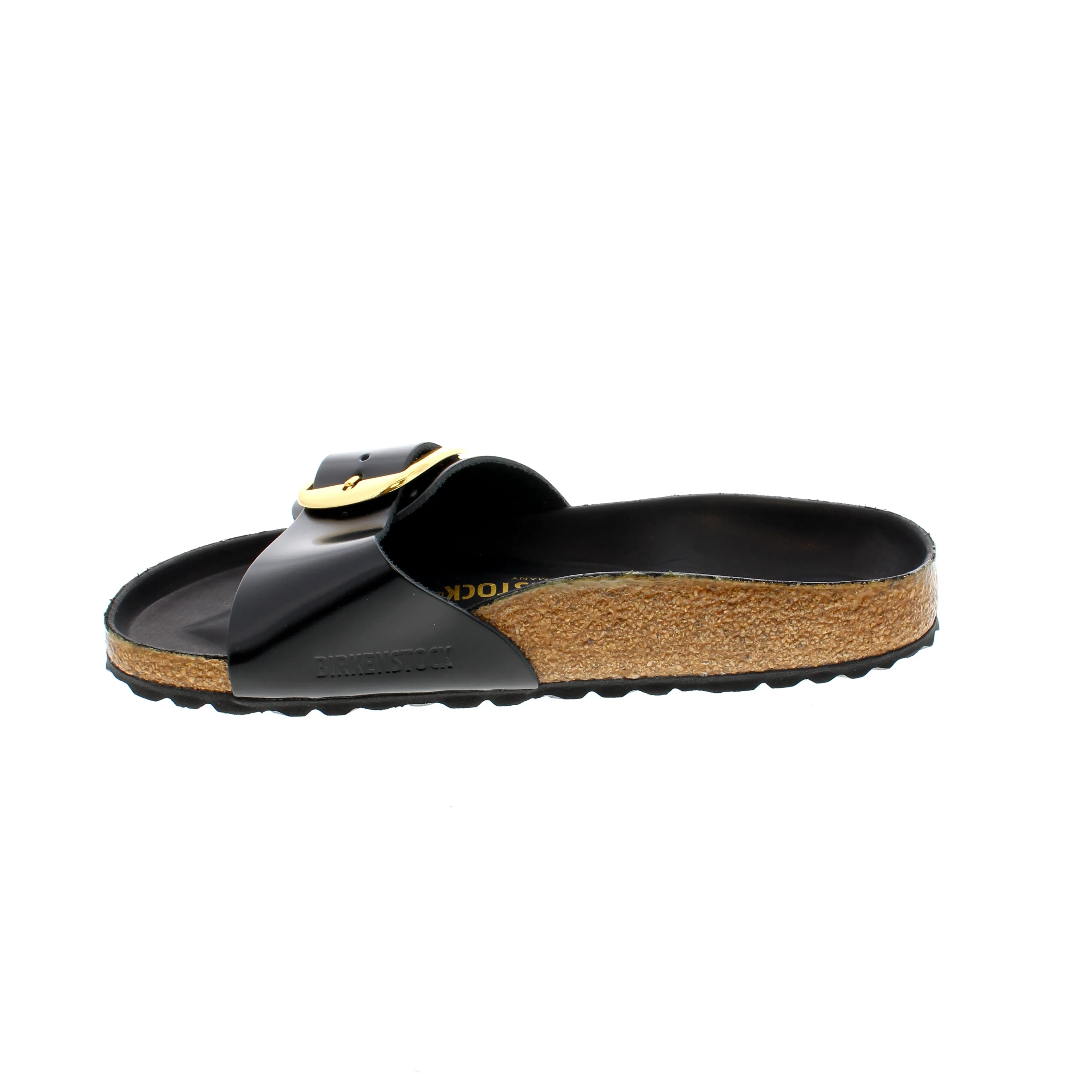 Birkenstock Madrid Big Buckle - Black Shine
