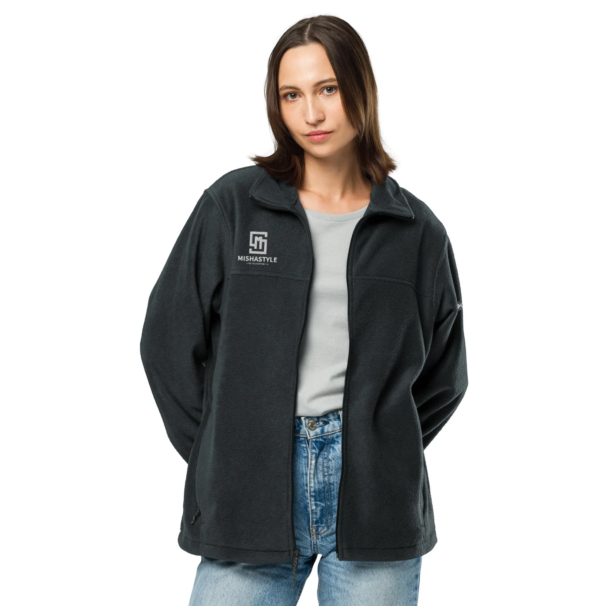 Black Unisex Columbia fleece jacket