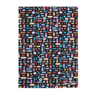 Black Velveteen Plush Blanket