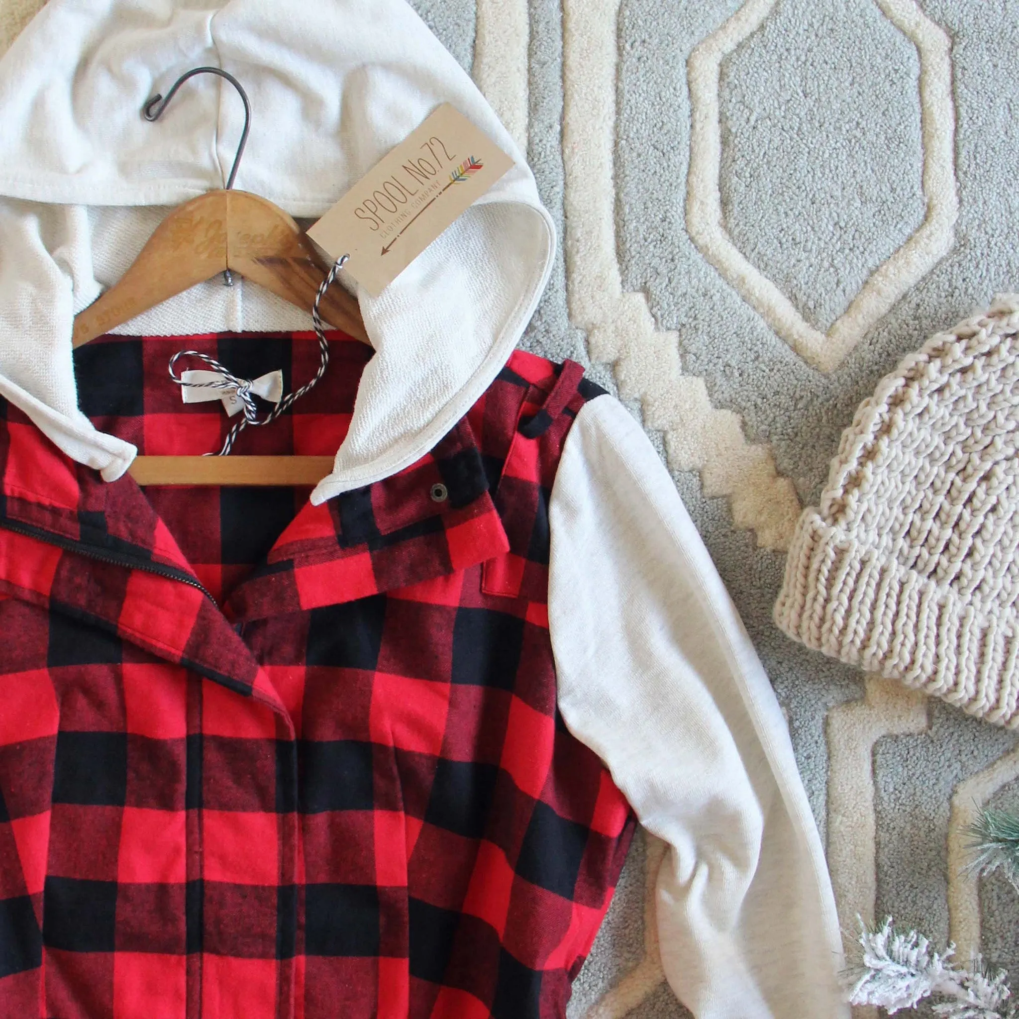 Bonfire Plaid Hoodie