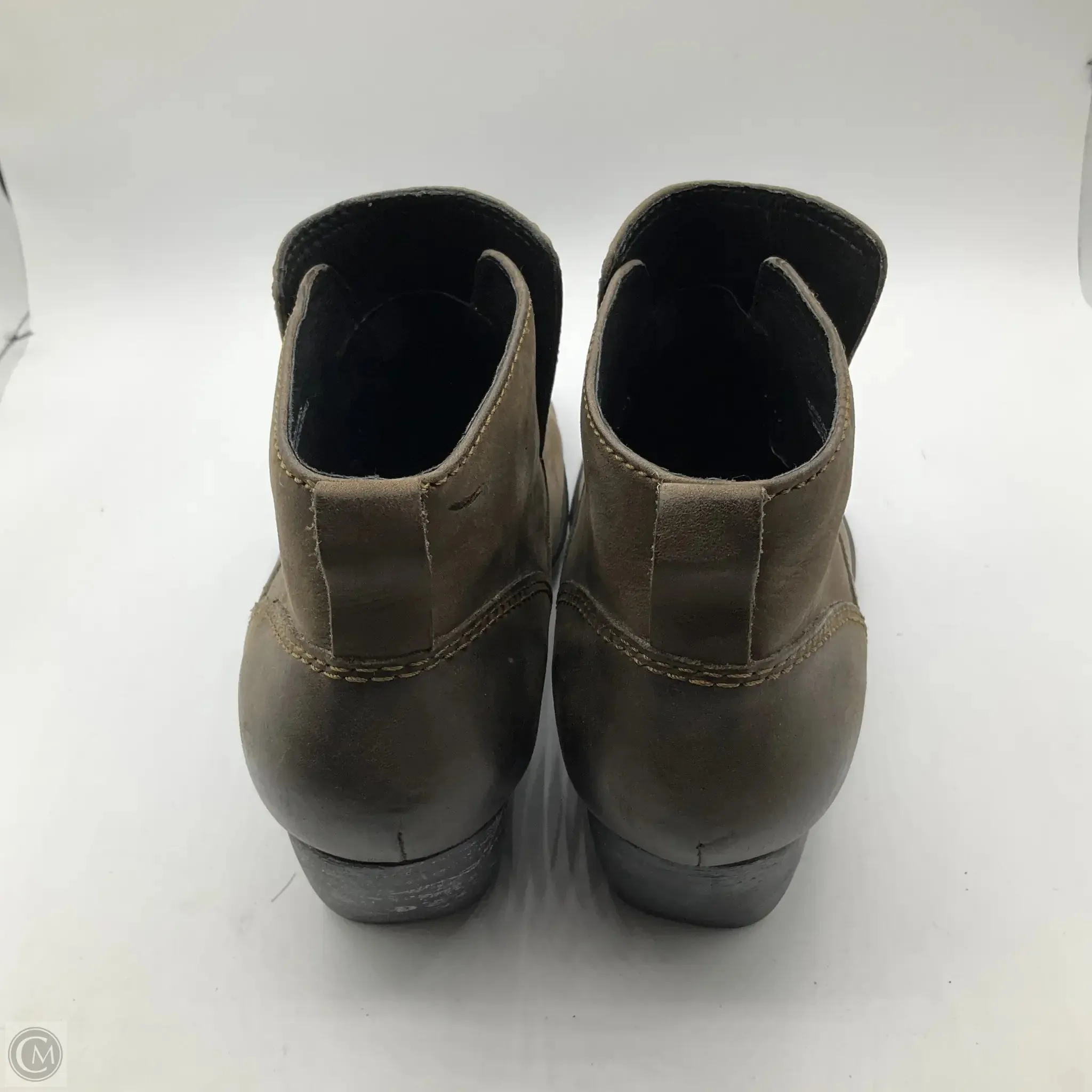 Boots Ankle Heels By Born In Brown, Size: 10