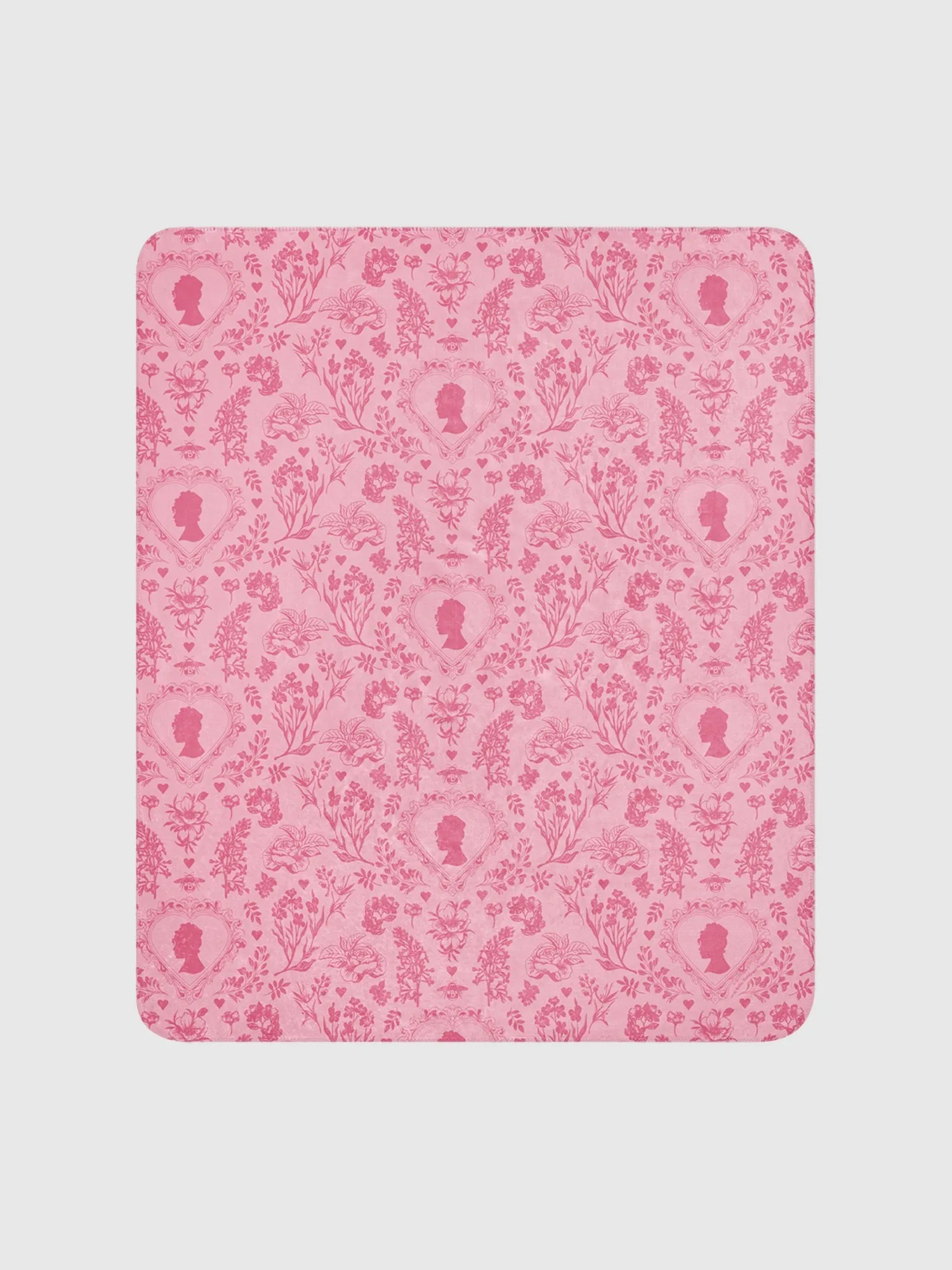 Bridgerton Hearts Sherpa Blanket