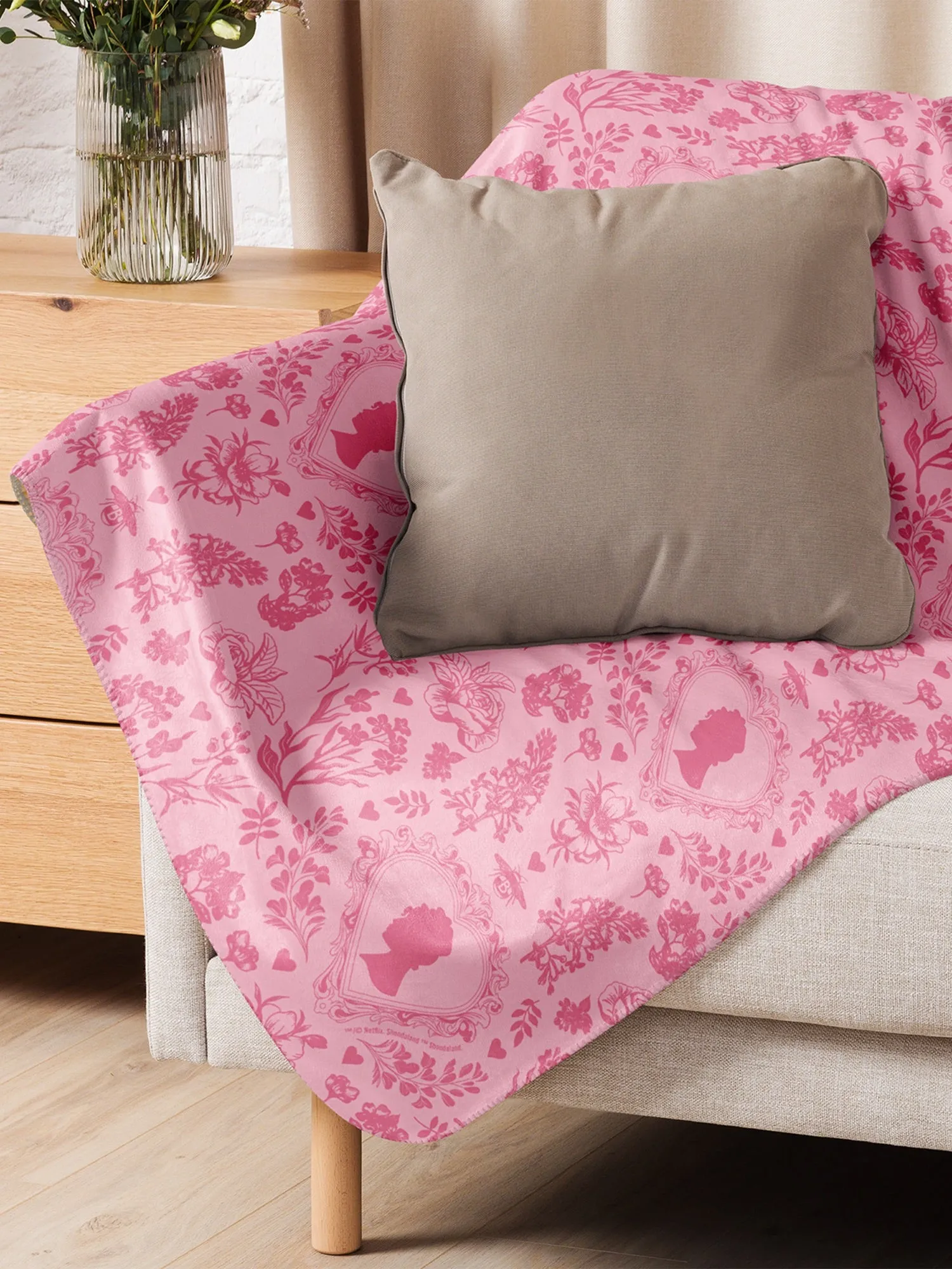 Bridgerton Hearts Sherpa Blanket