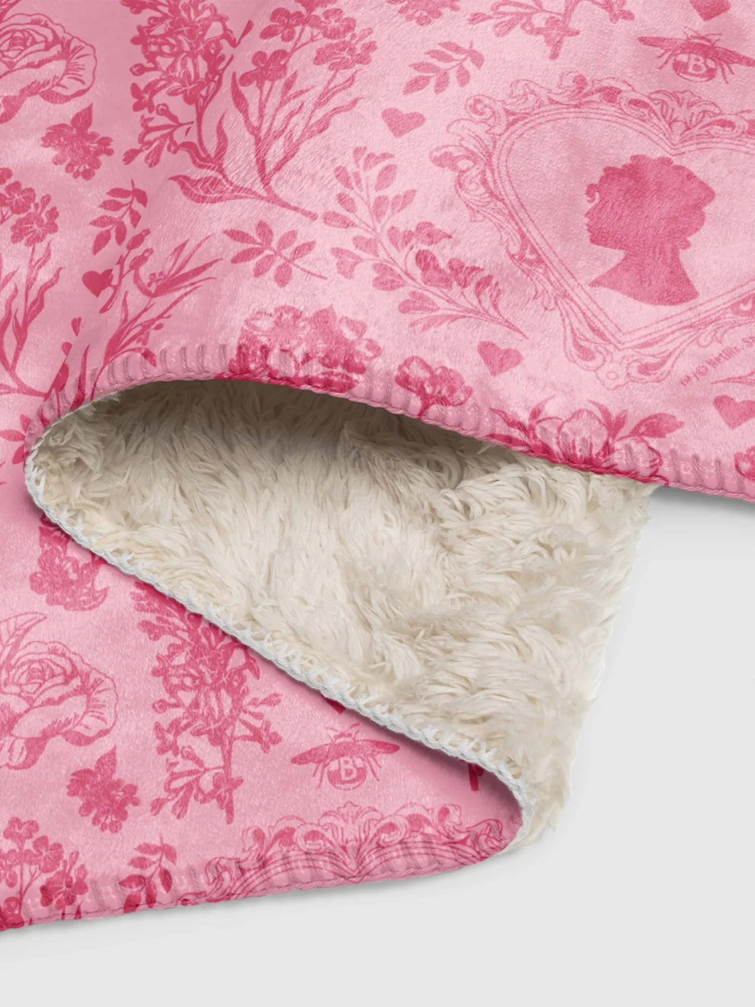 Bridgerton Hearts Sherpa Blanket