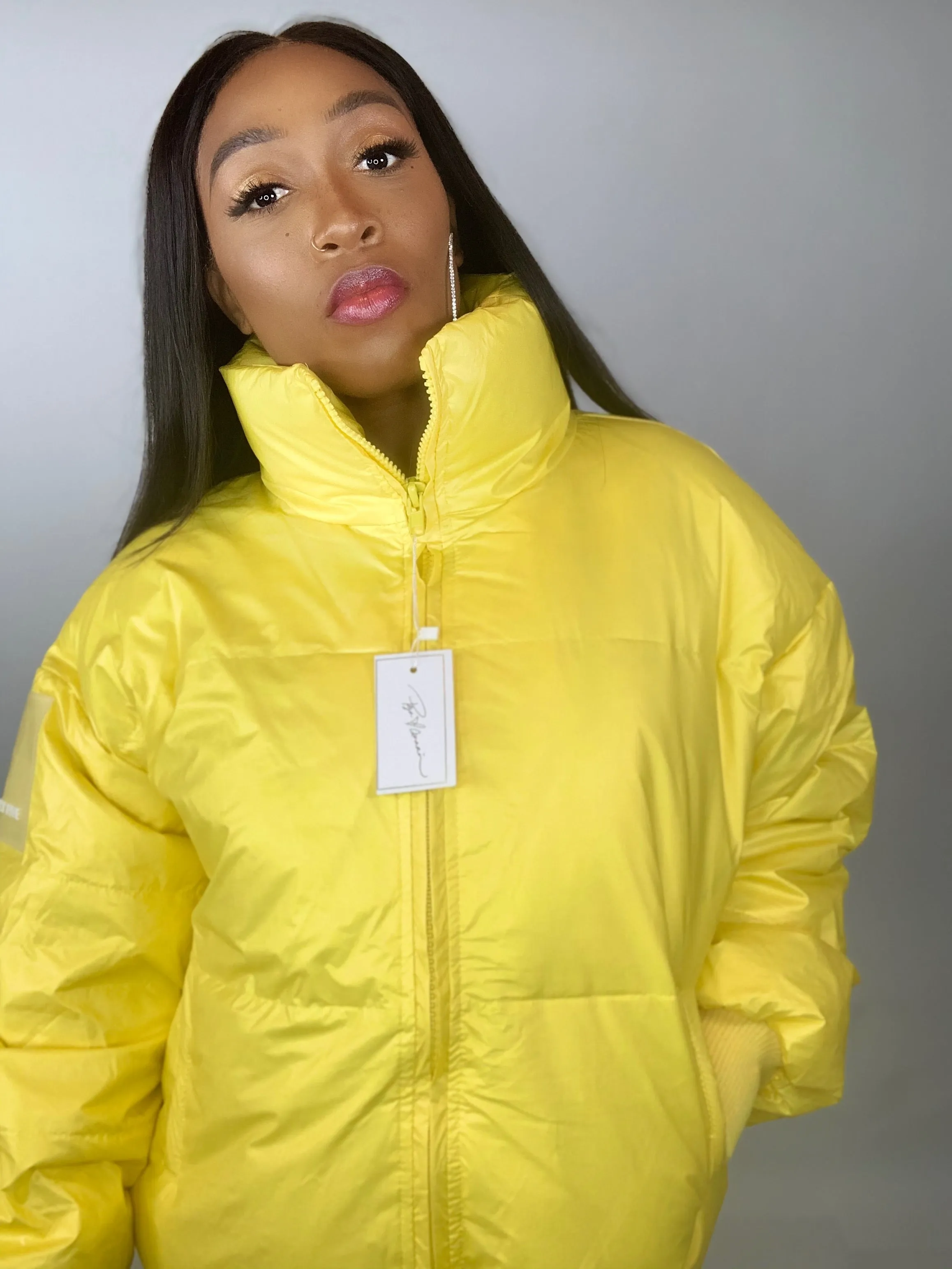 Burst Your Bubble Jacket - Sunshine Yellow