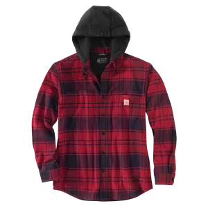Carhartt Hooded Shirt Jacket - Oxblood 105621