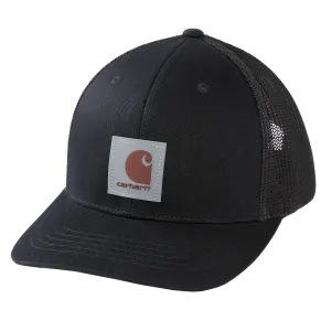 Carhartt Twill Mesh-Back Logo Patch Cap - Black 105612