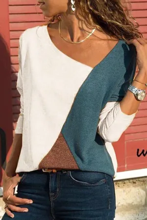 Casual Colorblock Top 4 Colors