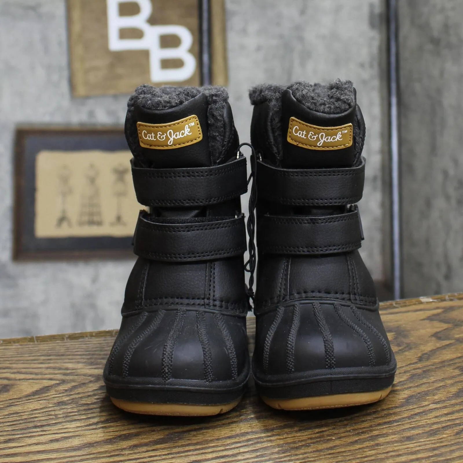 Cat & Jack Toddler Boys Denver Winter Boots 88236548 Black 10T